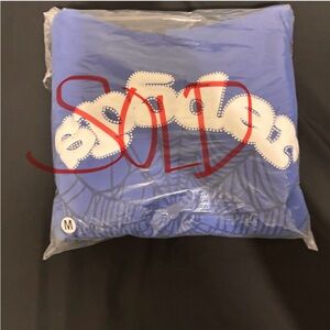 Blue Sp5der Graphic Hoodie